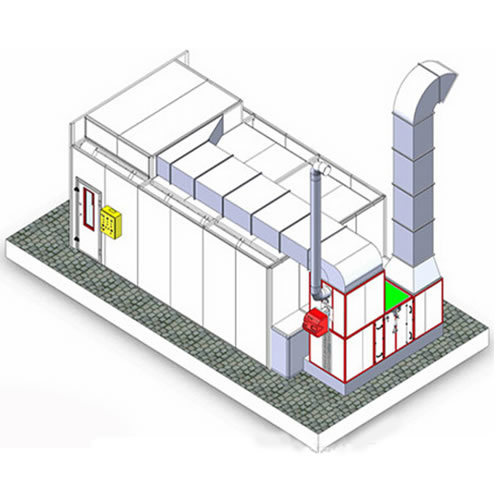 Полу вниз Проект Спрей Бут